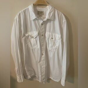 Filson Feathercloth Shirt, XL, White